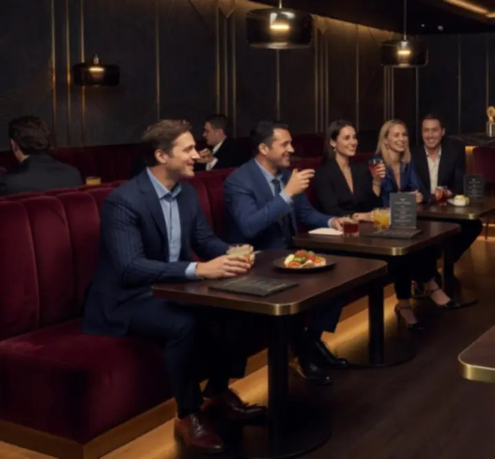 Prémium bár menü elegáns, modern lounge hangulatban a VBA-ben